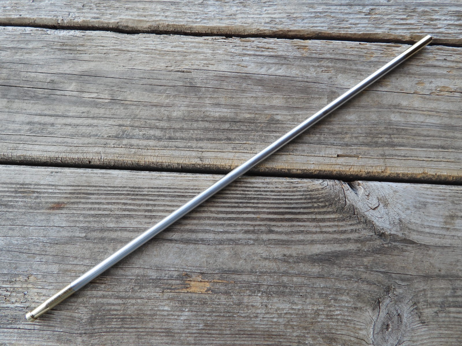 Custom 5/16 X 16" Pistol Ramrod Solid T6 Aluminum With Brass Threaded Ends