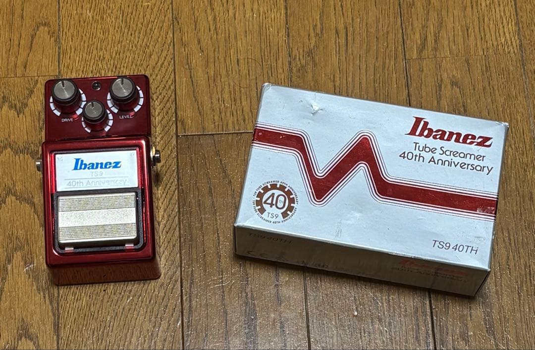Ibanez Tube Screamer TS9 40th Anniversary Overdrive Pedal Red Susumu Tamura Mod
