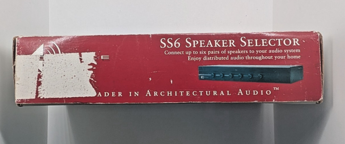 Sonance SS6 - 6 Pair Stereo Speaker Selector 91369 - NIB