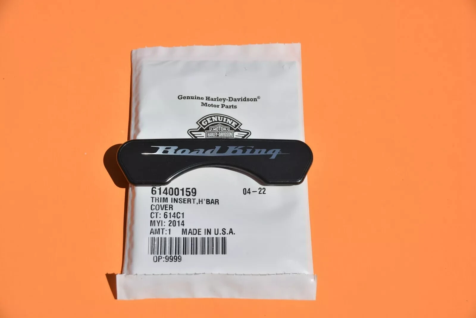 HARLEY NEW OEM  2014 + Road King FLHR Nacelle insert trim Black 61400159