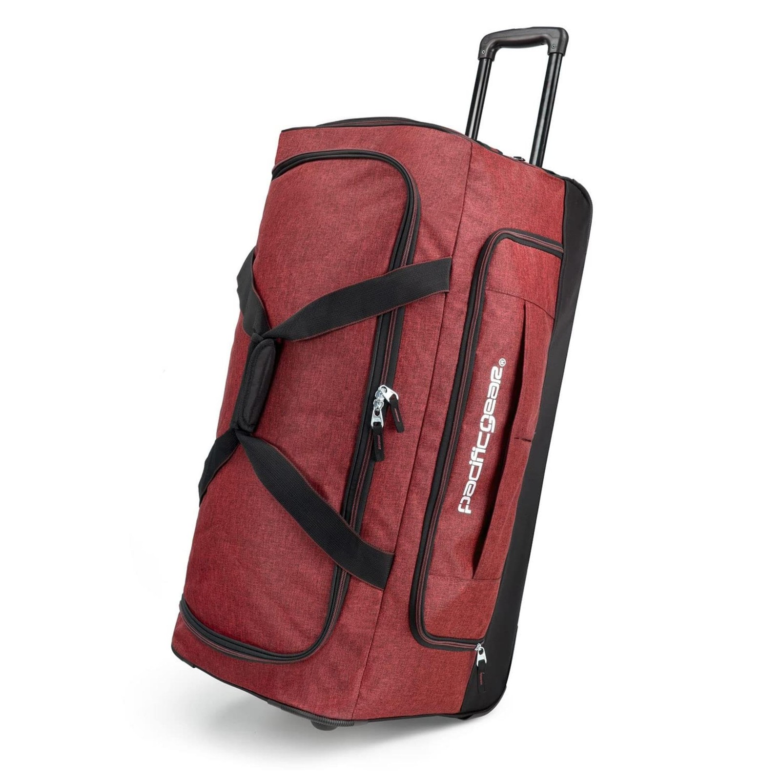 Pacific Gear Duffel Bag with Rolling Wheels Red 30-Inch