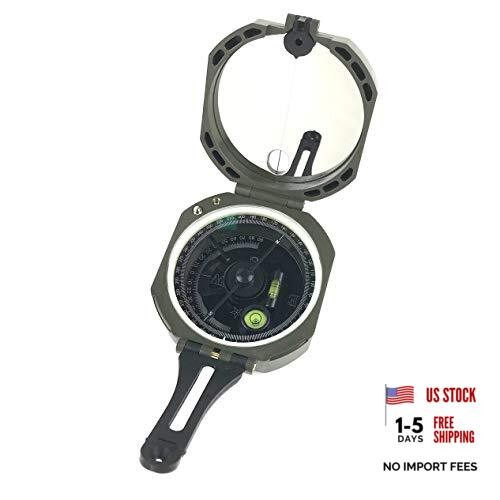 Professional Geological Compass Lensatic Military Compass, Survival Navigation