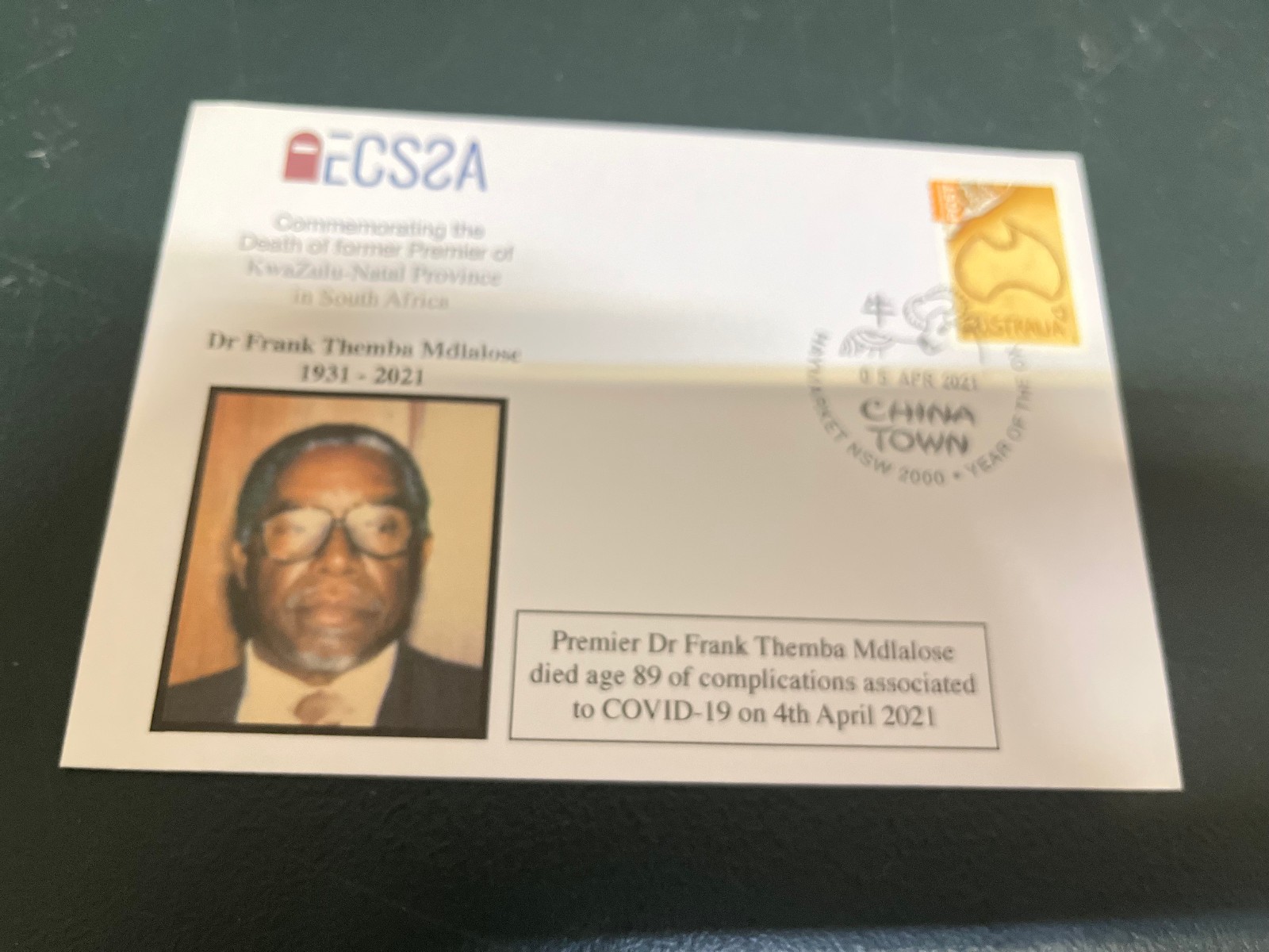 (2359) 17-3-2026 - COVID-19 related death - South Africa - Dr Mdlalose