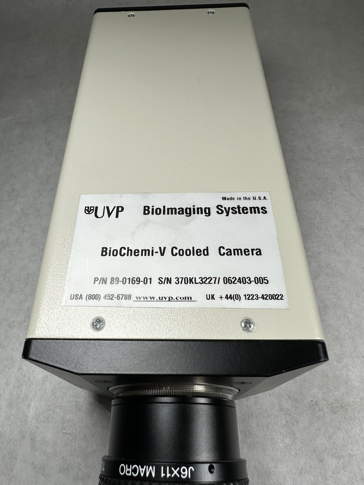 UVP BioImaging Systems BioChem-V Cooled Camera ONLY 89-0169-01