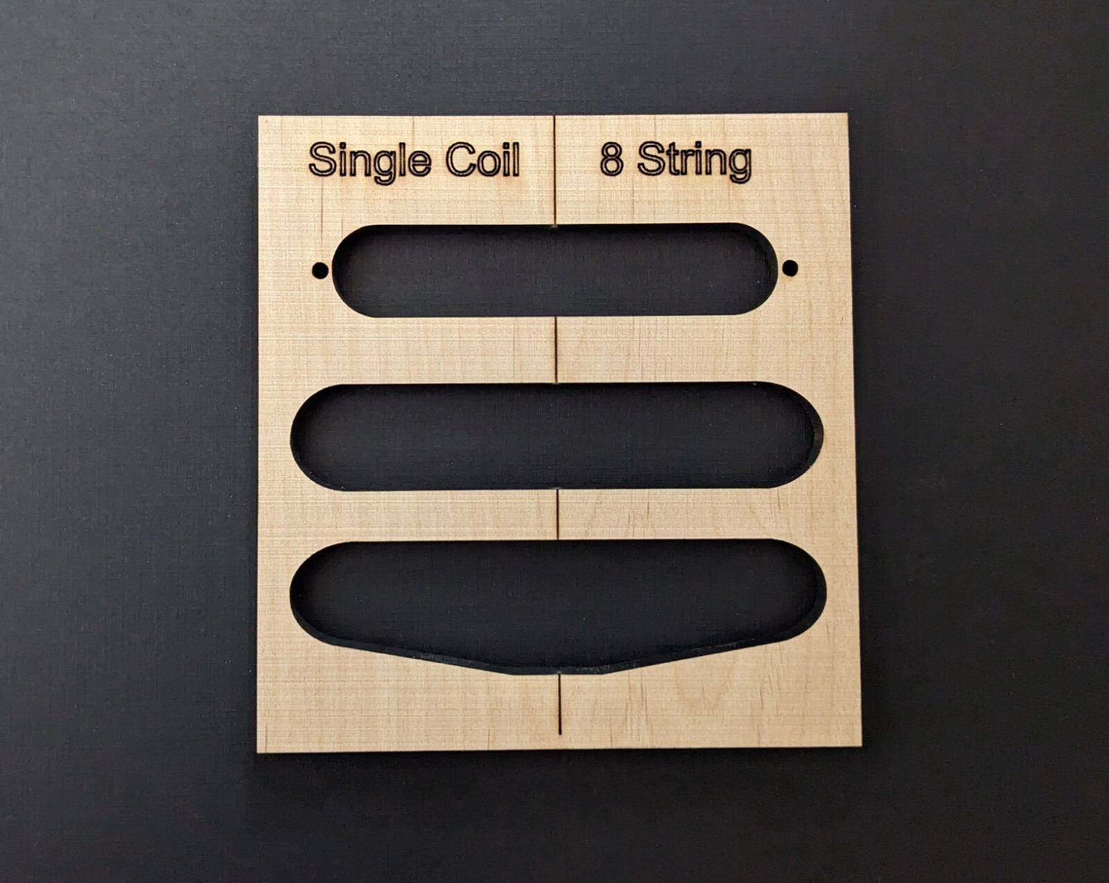 Single Coil Guitar Pick Up Routing Template (6, 7 or 8 string)
