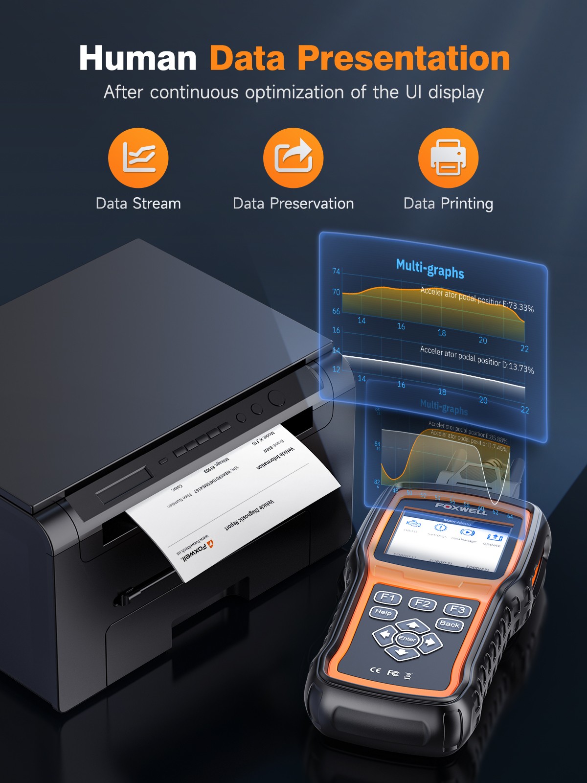 FOXWELL NT530 Plus For BMW Diagnostic Tool Bidirectional Injector Coding Scanner