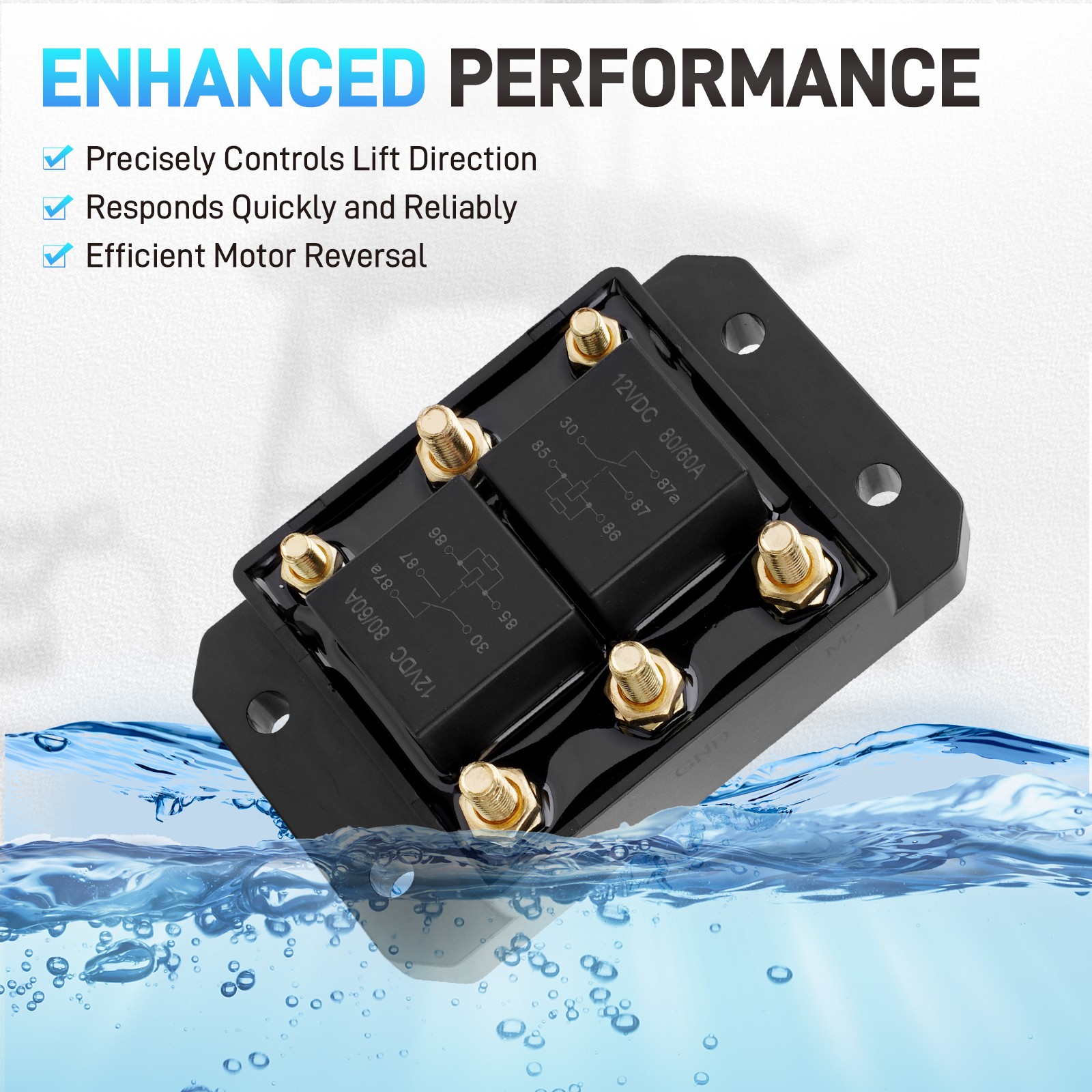 2PCS Forward & Reverse Relay Module For Tarp Motor Winch Motor Snow Plow 24452