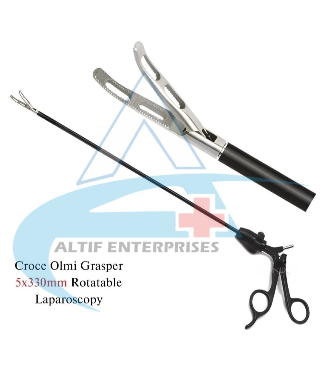 Laparoscopic 5MM Croce Olmi Grasper CROCE-OLML Grasping Forceps 33CM Top Quality
