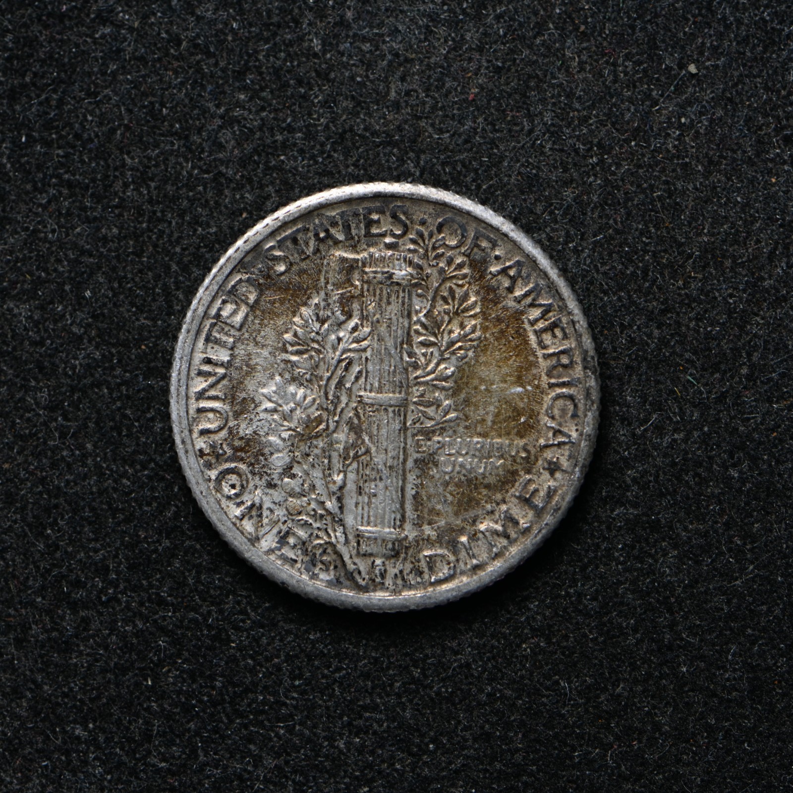1925-S Mercury Silver Dime AU+ (cn16633)