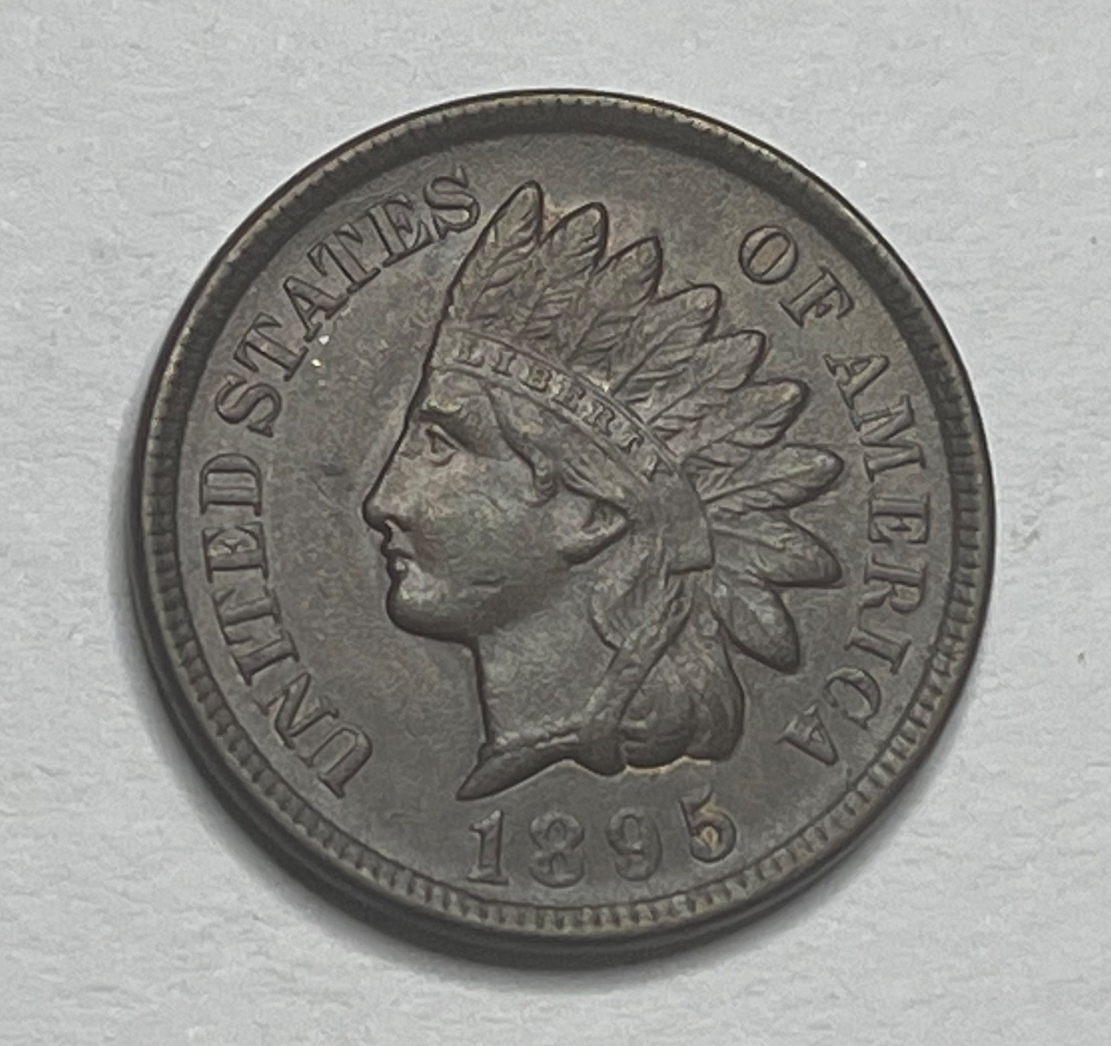 1895 Indian Head Cent - Better Date Penny; Nice Higher Grade Coin; X107