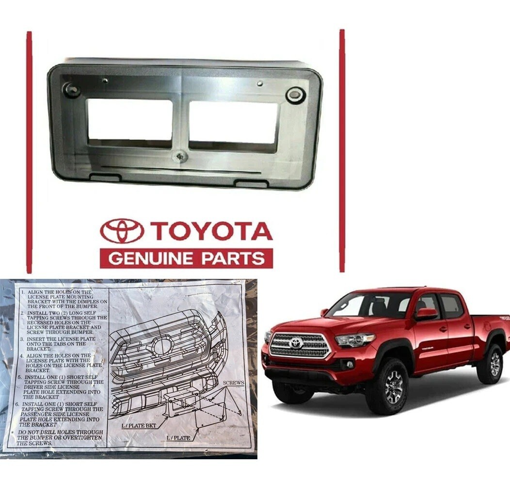 Front License Plate Bracket Genuine Fit For Toyota Tacoma 2016-2023