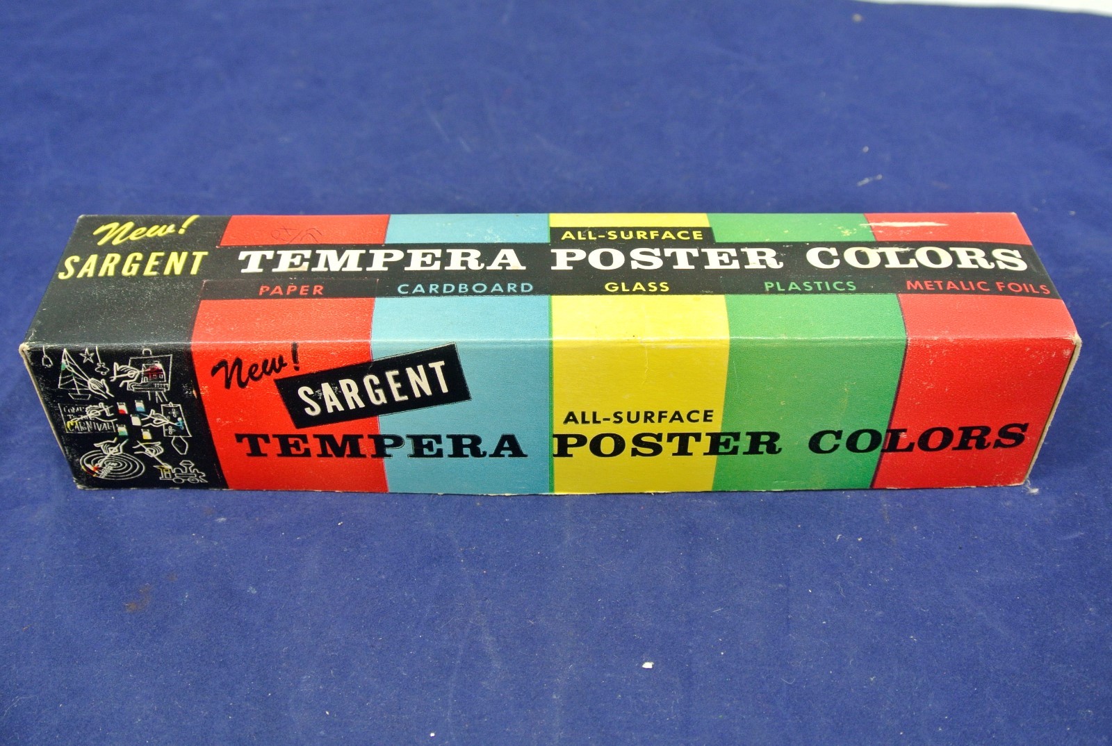 SARGENT TEMPERA POSTER COLORS, COLLECTIBLE BOX
