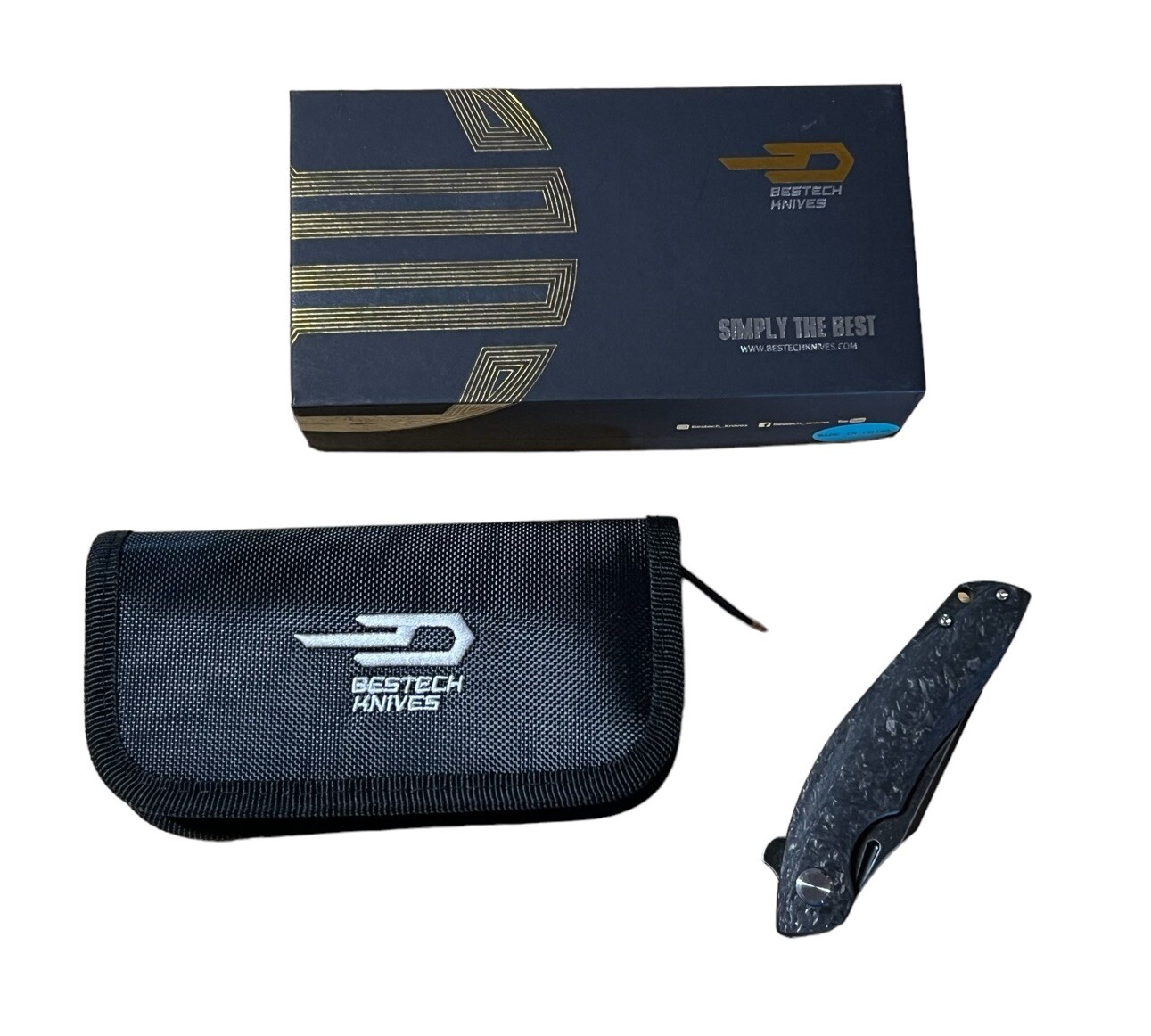 Bestech Knives Ghost EDC Pocket Knife 3.19" S35VN Steel Blade