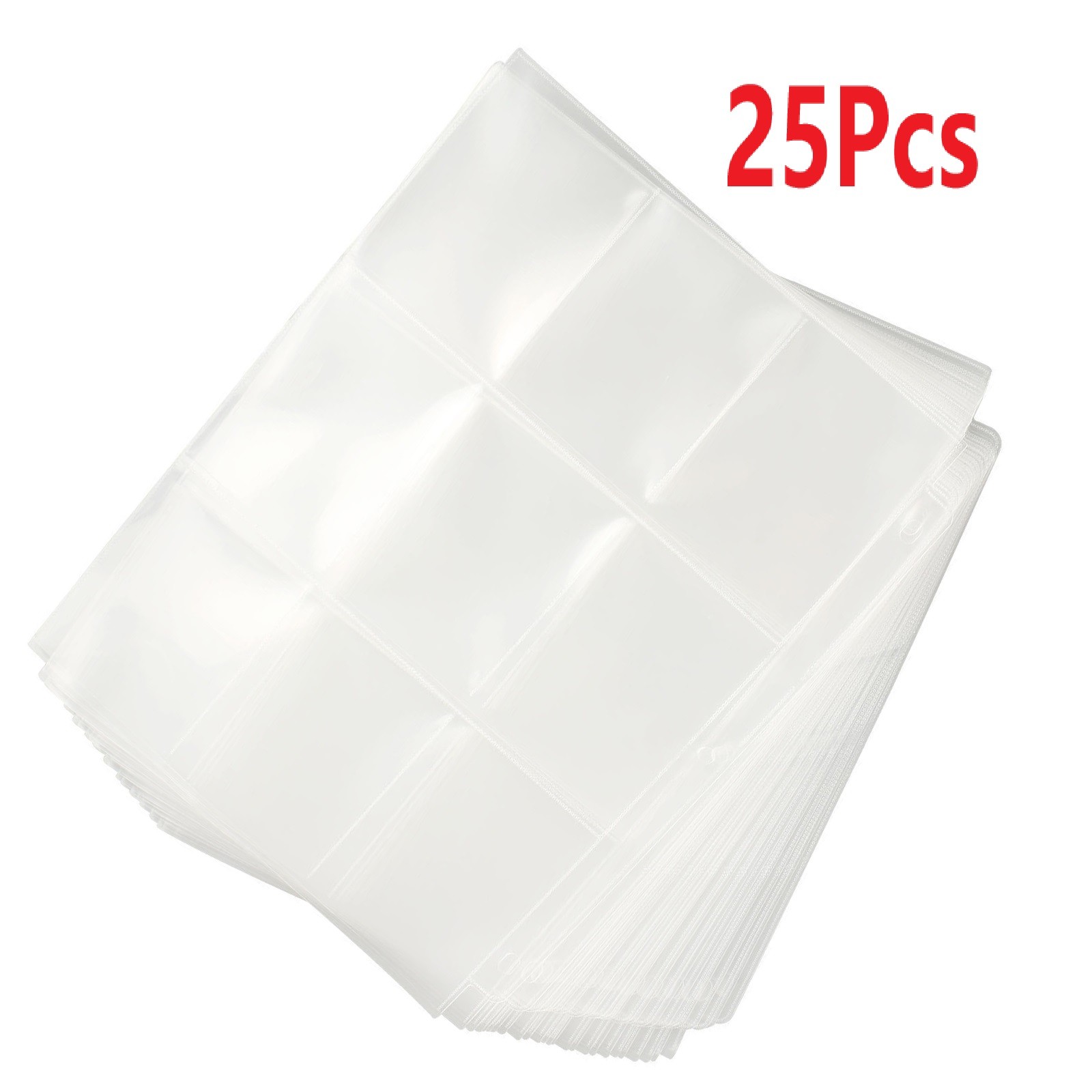 25 Pages 225 Pockets Card Sleeves Binder Album Holder Sheets For Pokemon ss
