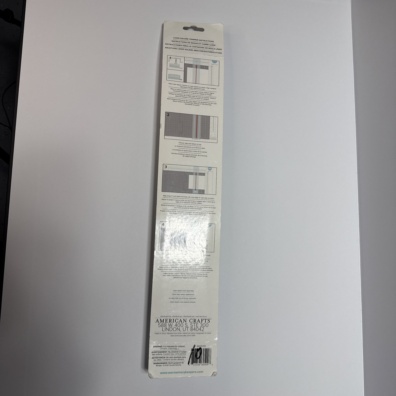 We R Memory Keepers Laser Square Trimmer Guide & Blades 660509 by American Craft
