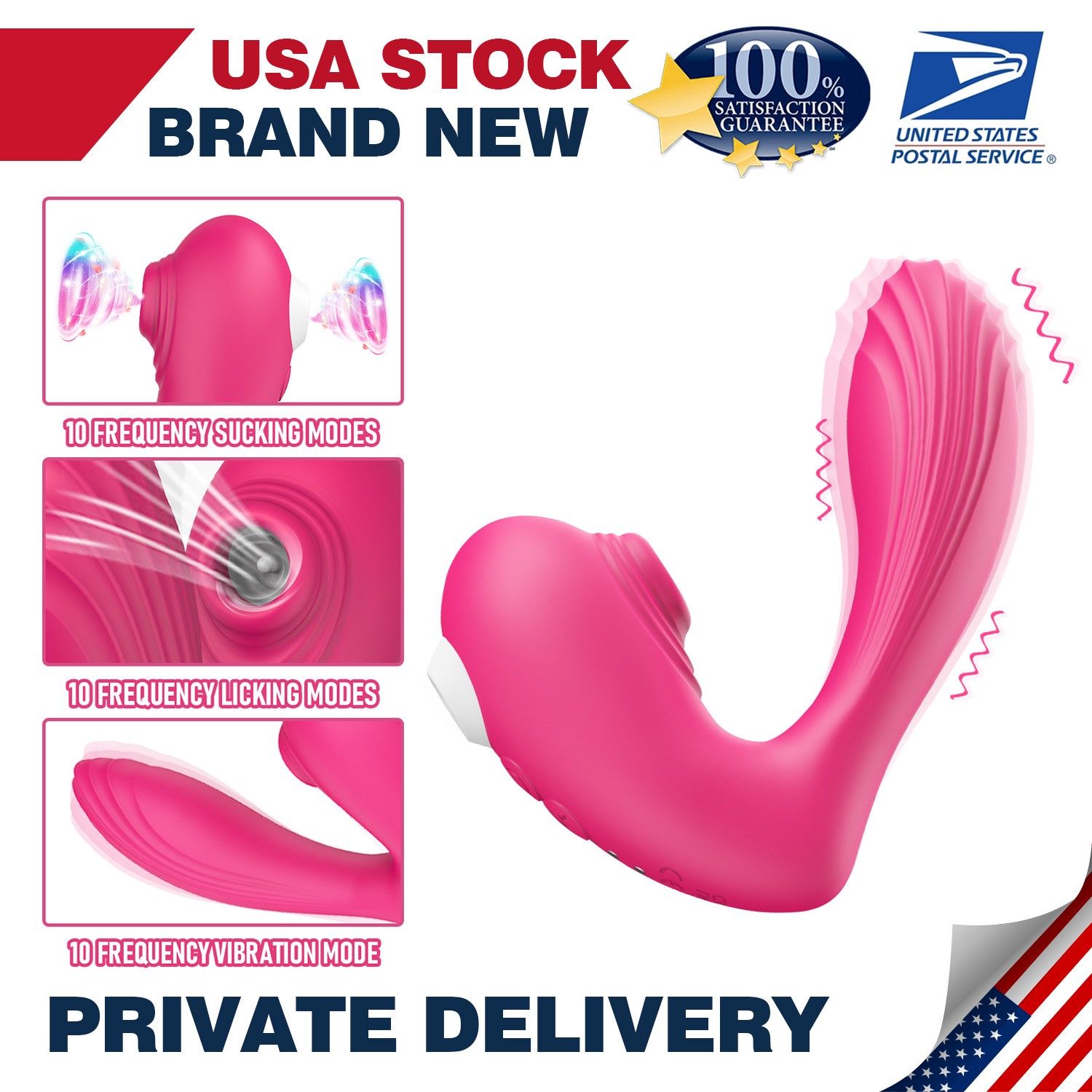 Sucking Vibrator Clit Sucker Dildo G-spot Stimulator Massager Sex Toys Women New