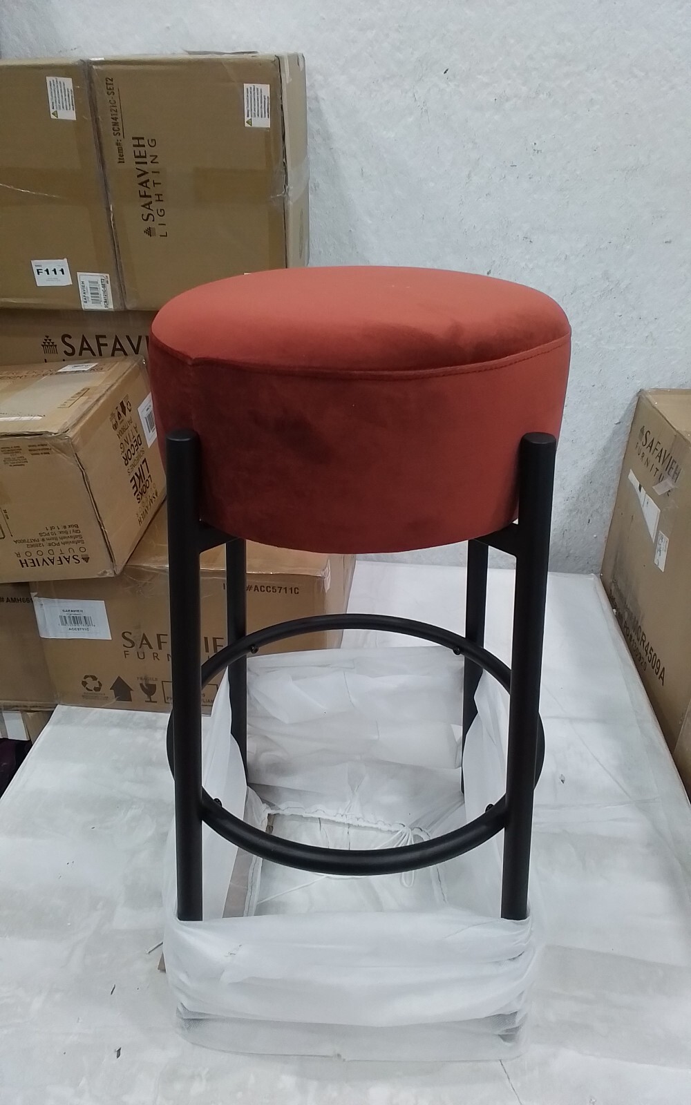 Safavieh PAISLEIGH METAL LEG BARSTOOL, Reduced Price 2172736469 SFV5031C