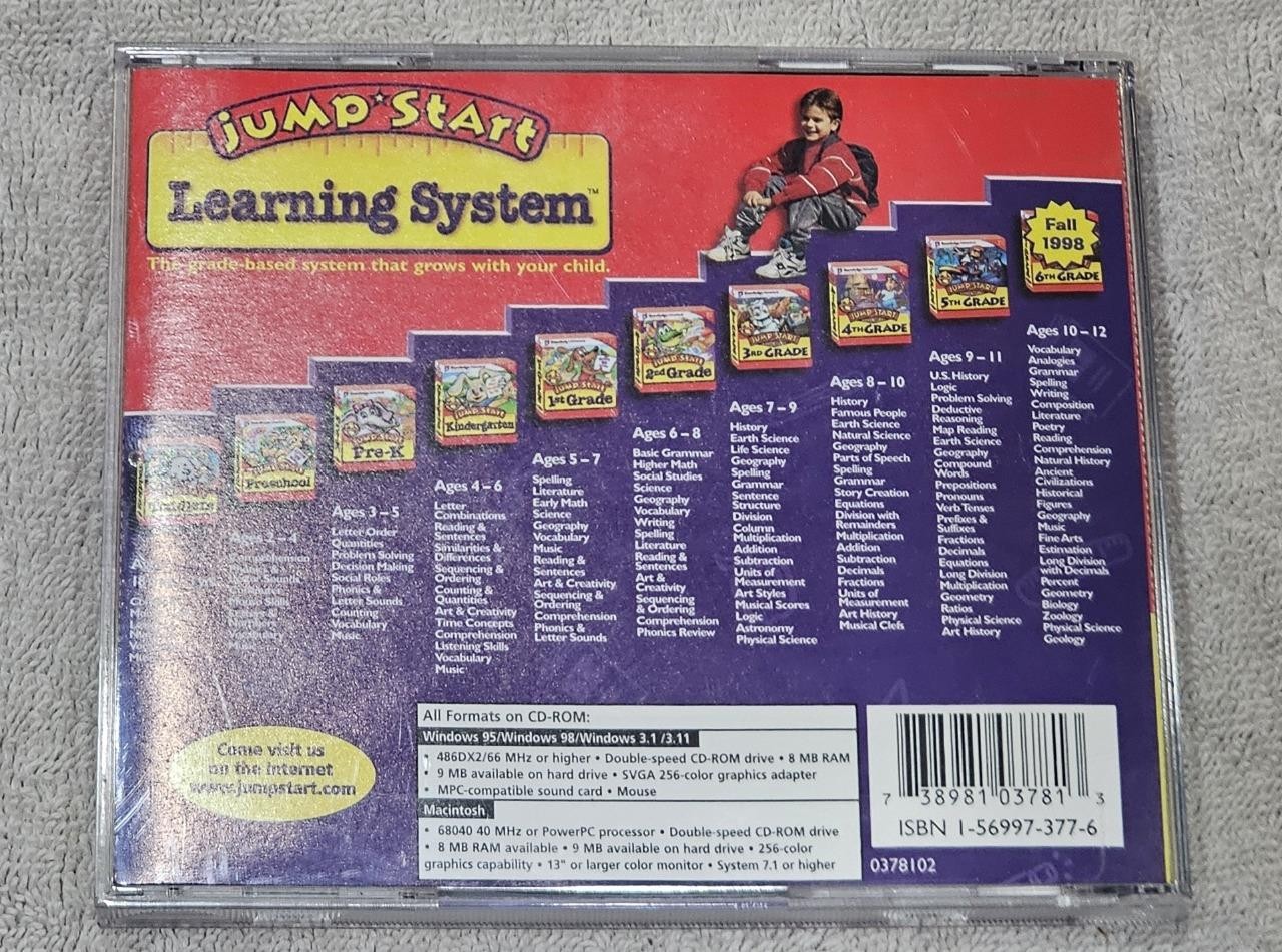 JumpStart 4th Grade (8-10yrs) - Educational Game, Learning System PC MAC CD-ROM