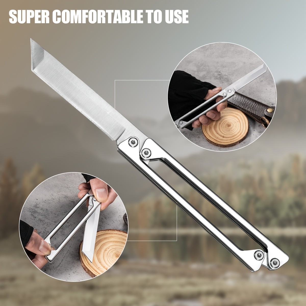 8" Tactical Pearl Spring Assisted Open Blade Folding EDC Pocket Knife w/ Case