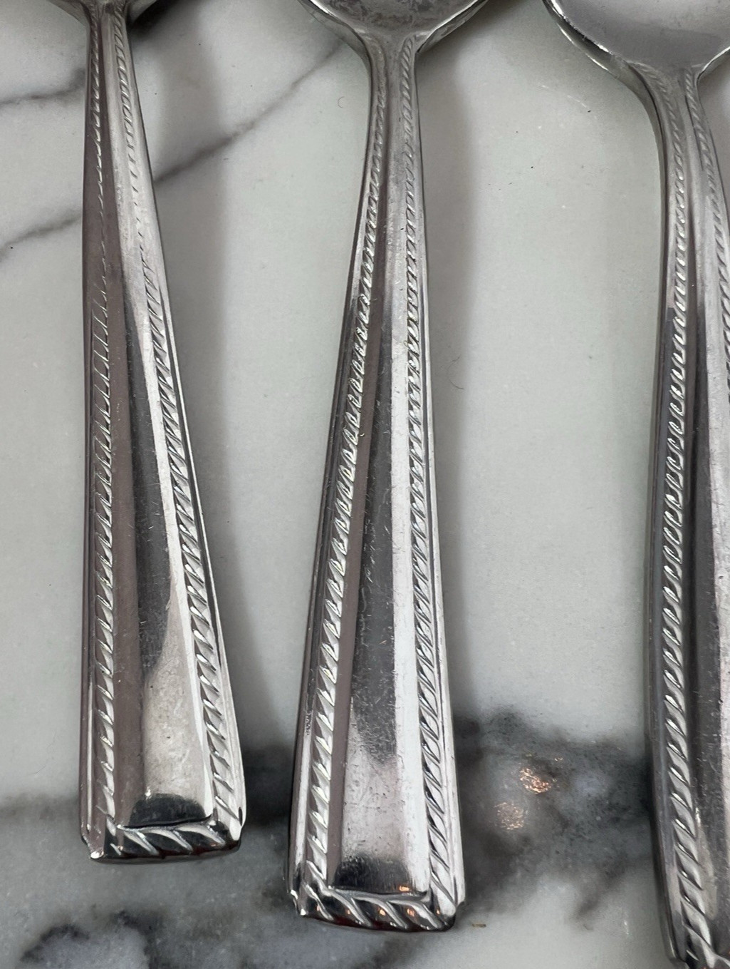 5 Spoons Oneida Stainless Flatware IVY FLOURISH 18/10 Silverware