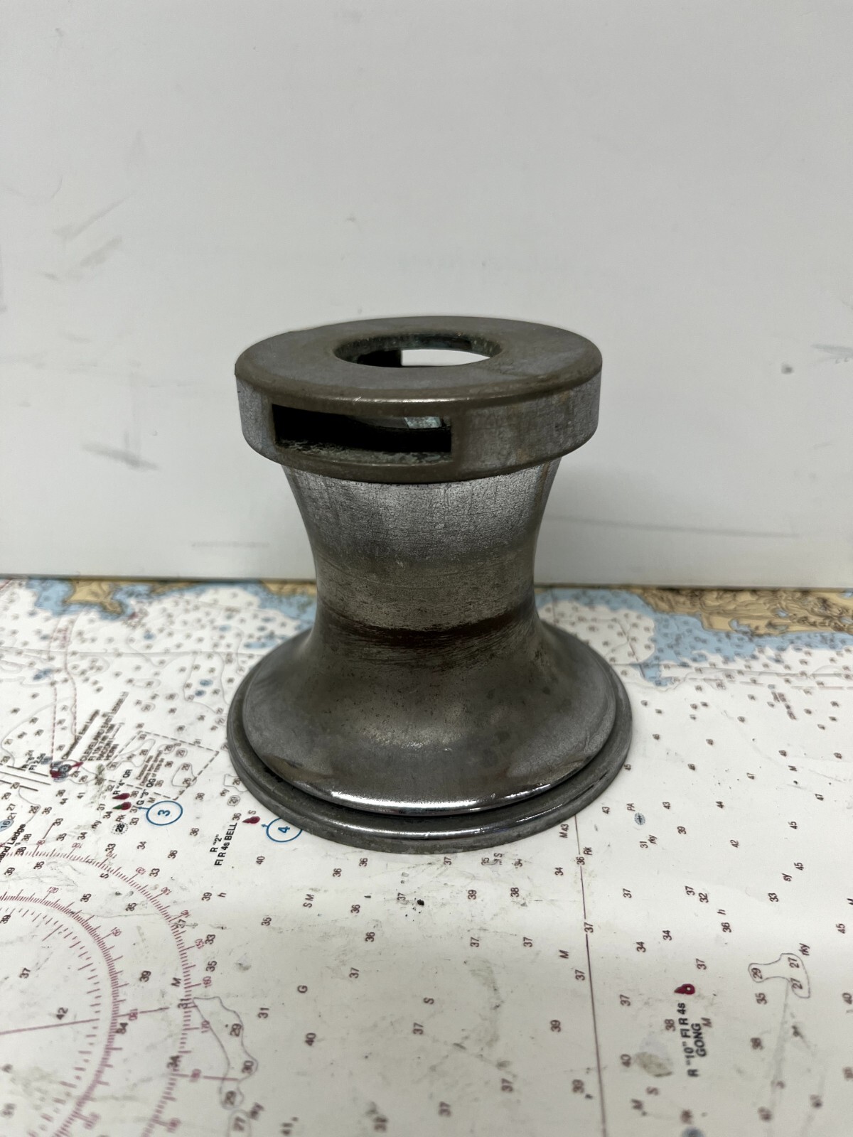 South Coast Vintage Crome Plated Bronze Winch, Missing Springs