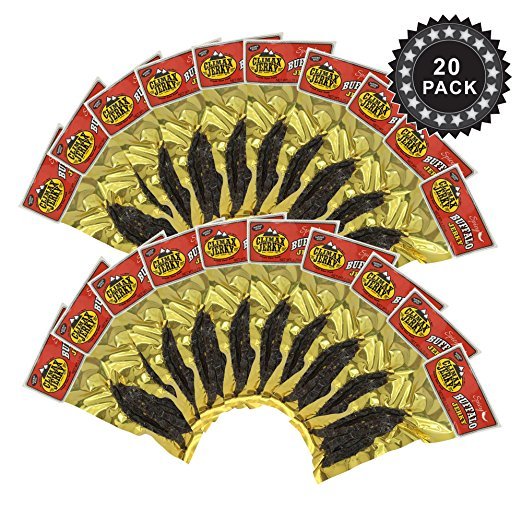 Climax BEST Premium Natural  1.75 OZ. Spicy Buffalo Jerky - 20 Pack