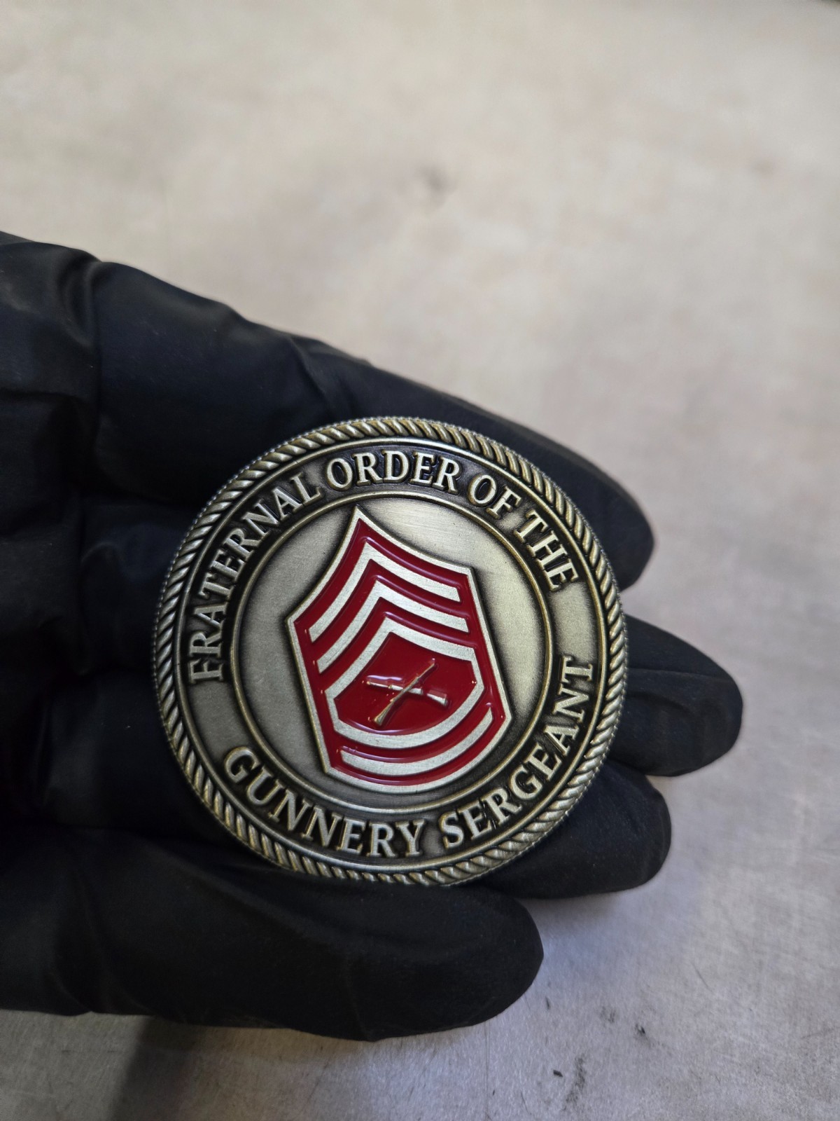 Fraternal Order of the GySgt Challenge Coin – 2” Gunner ySergeant
