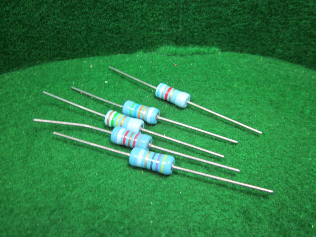 5 Pack Corning Flameproof FP42 1500 OHM 3 Watt 5% Resistors NOS