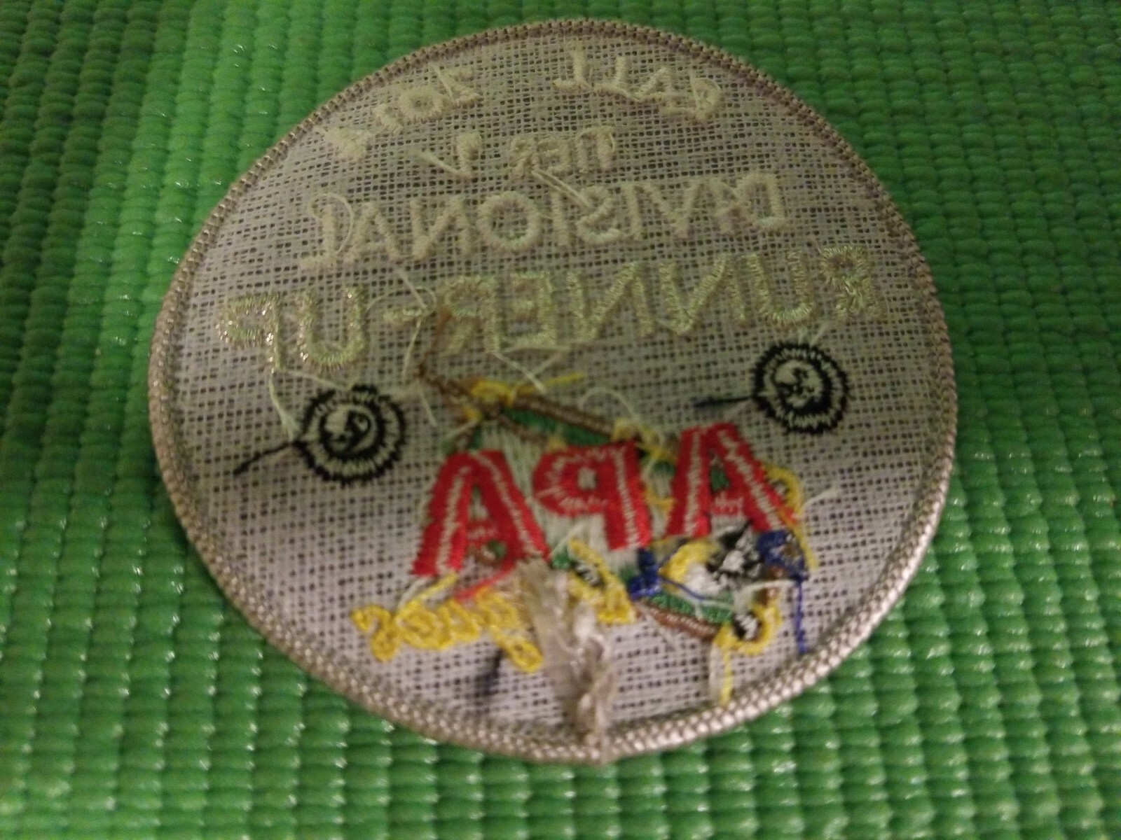 APA POOL LEAGUES Fall 2014 TIER 1 Divisional RUNNER LEAGUE Sewing Patch