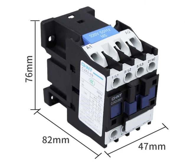 1/Piece CJX2-0901 CJX20901 AC110V AC220V AC380V NEW CHNT AC Contactor