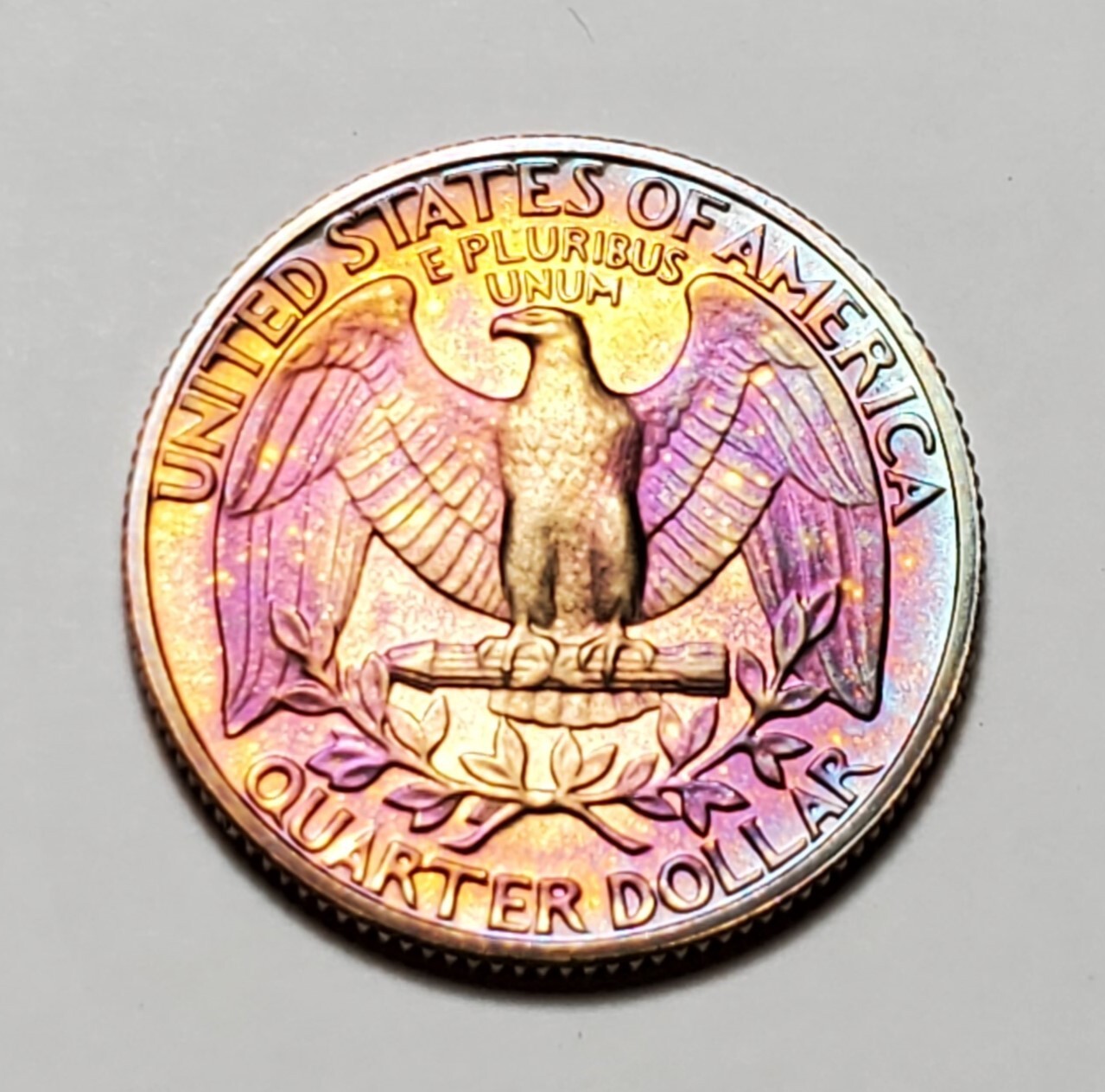 TONED 1985 S WASHINGTON QUARTER PROOF UNC #C1602