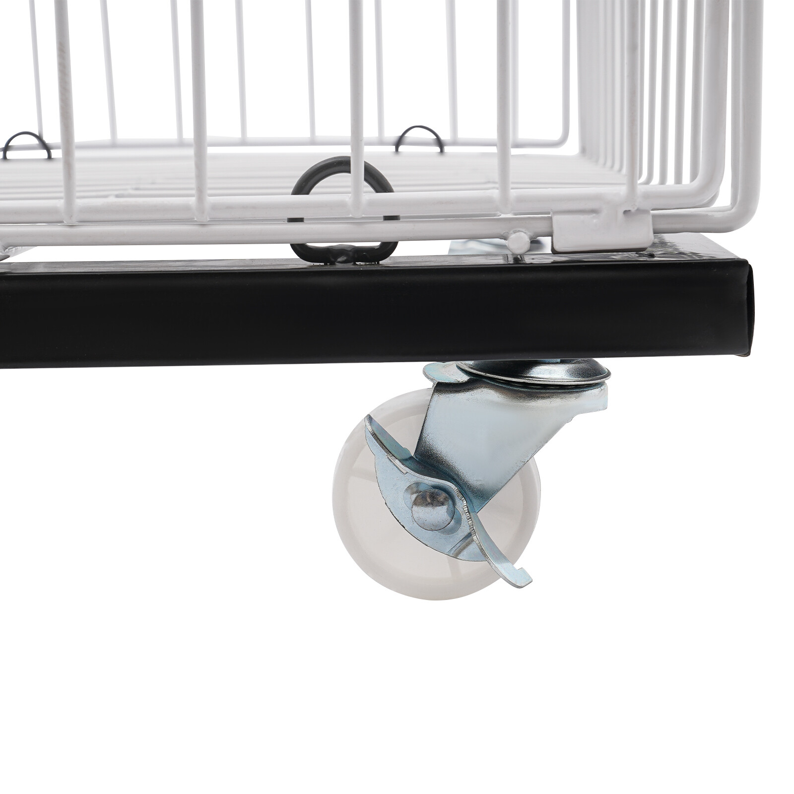 5-Tier Wire Grid Display Rack with Wheels for Fruits and Vegetables