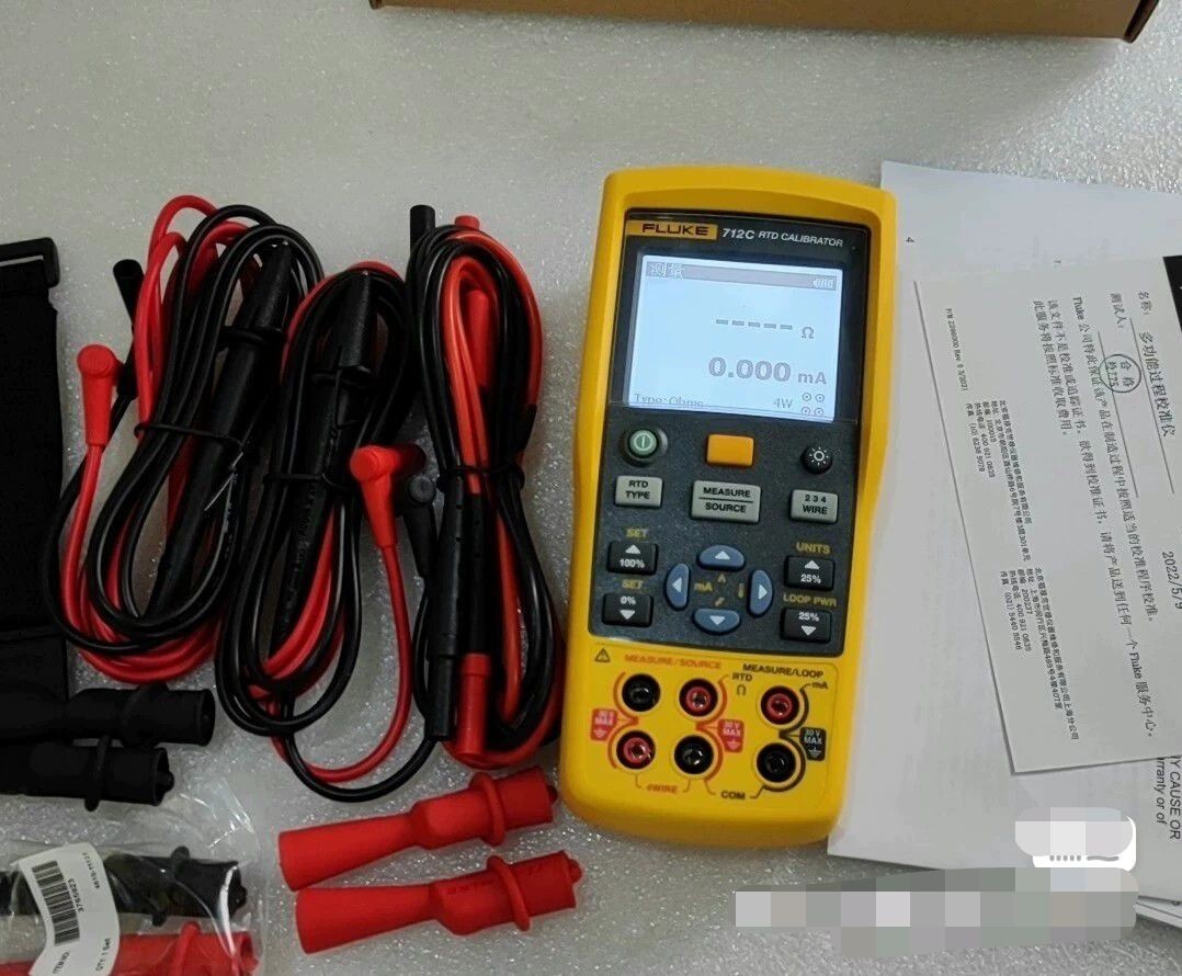 Fluke 712C Temperature Calibrator, RTD Types/Resistance