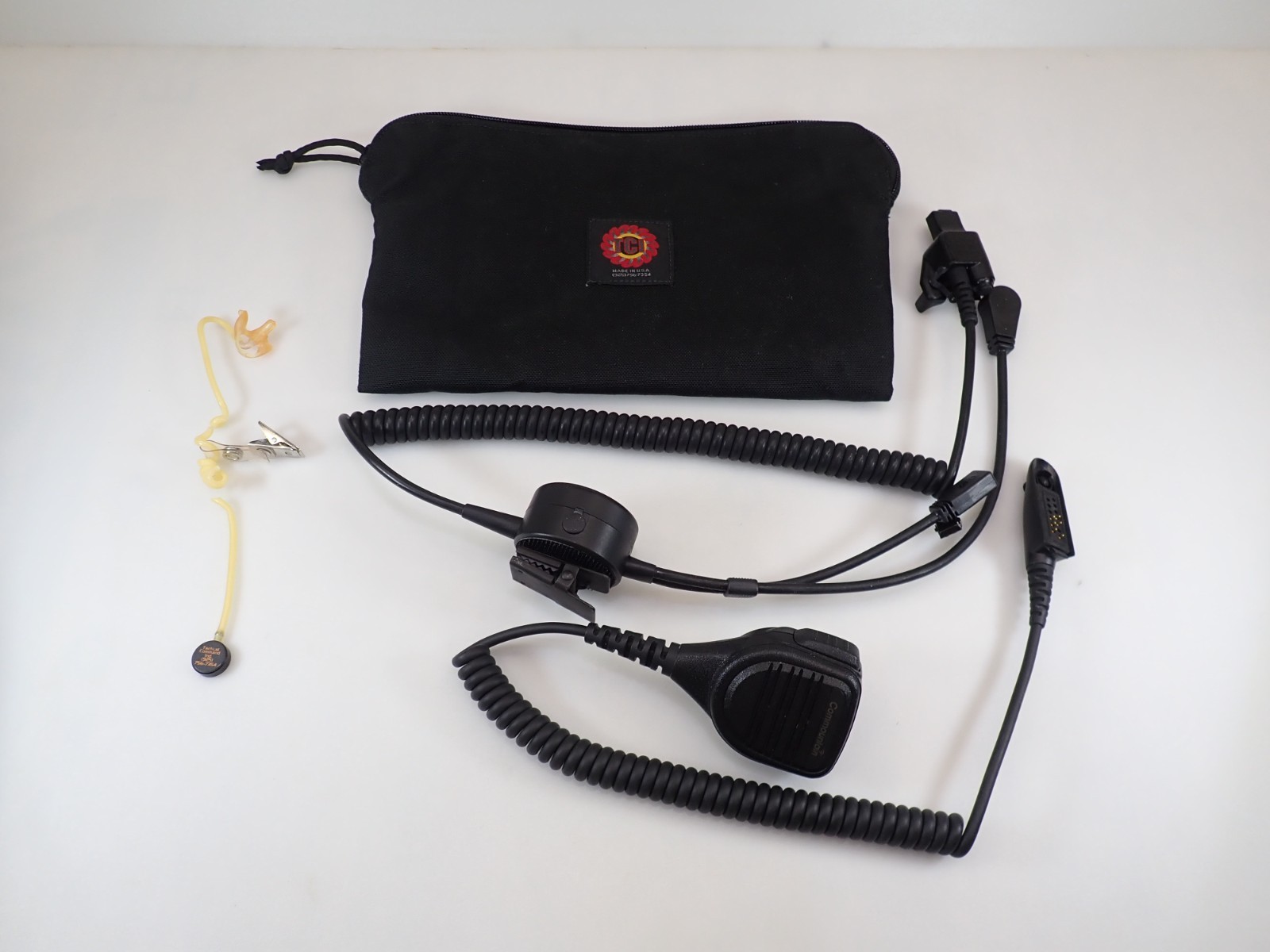 TCI Special Air Service S.A.S. Tactical Headset Motorola JEDI XTS Series PTT Bag
