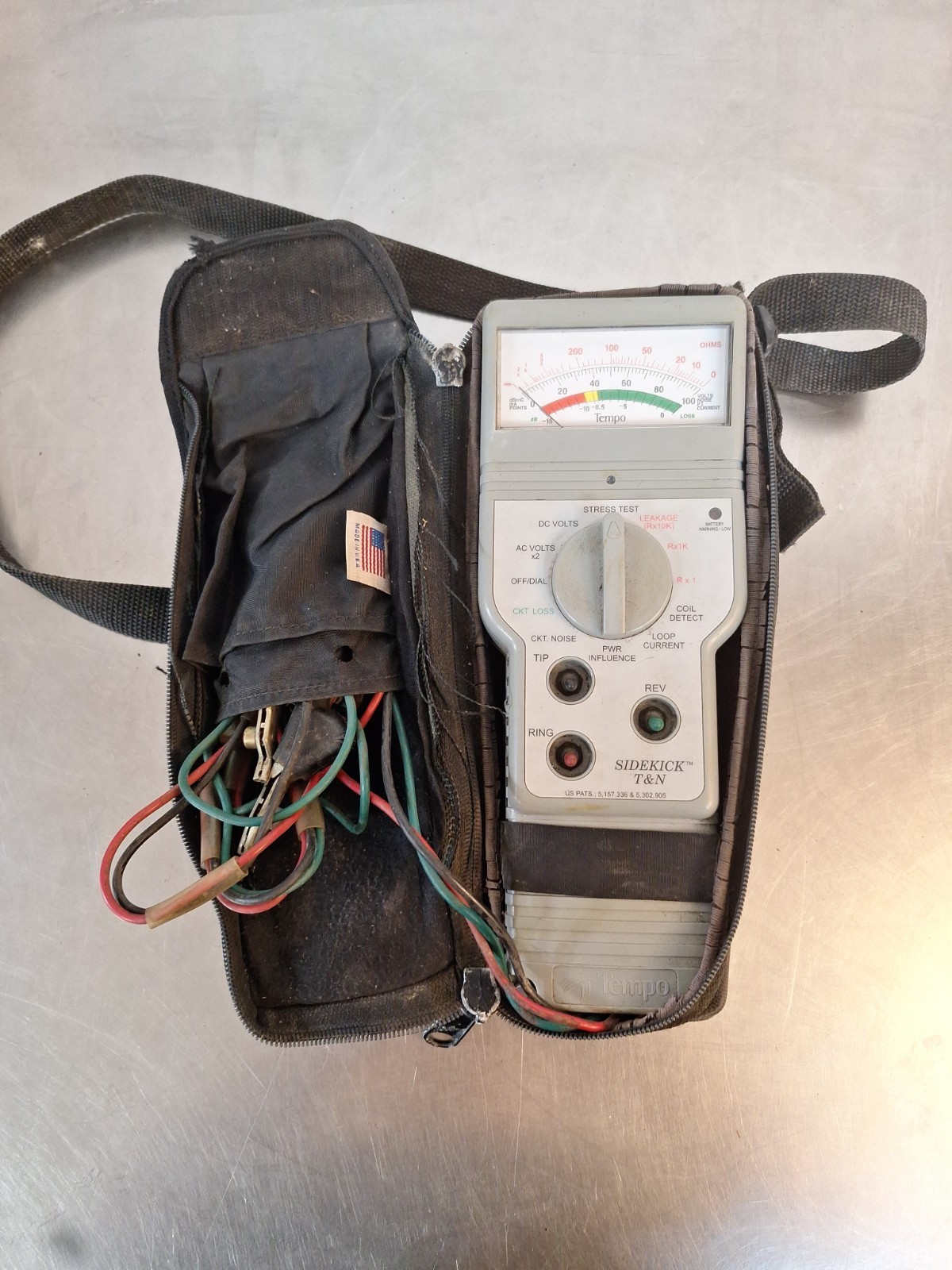 Tempo Sidekick T&N Cable Transmission & Noise Tester Leakage Stress Twisted Pair