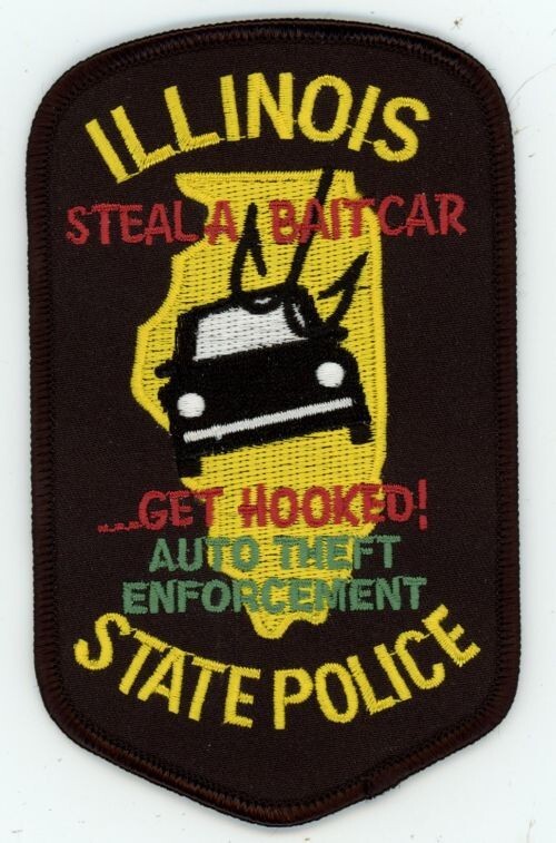 ILLINOIS IL STATE POLICE AUTO THEFT NICE SHOULDER PATCH SHERIFF