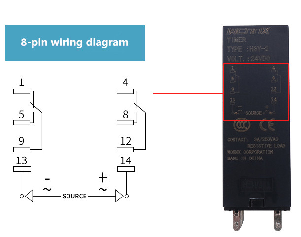 H3Y-2/4 Electronic Digital Display Delay Time Relay AC220V/DC12V/DC24V