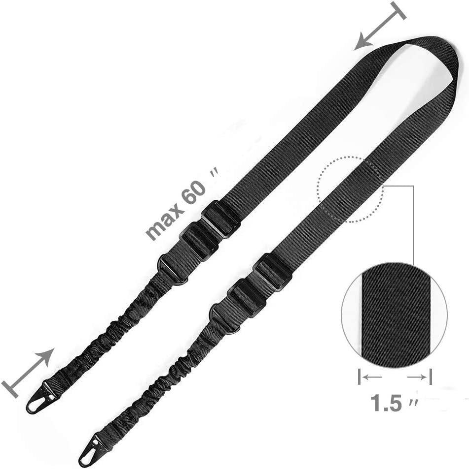 Nylon Multi-function Bungee Sling Adjustable Two Point Tactical Tool Sling Strap