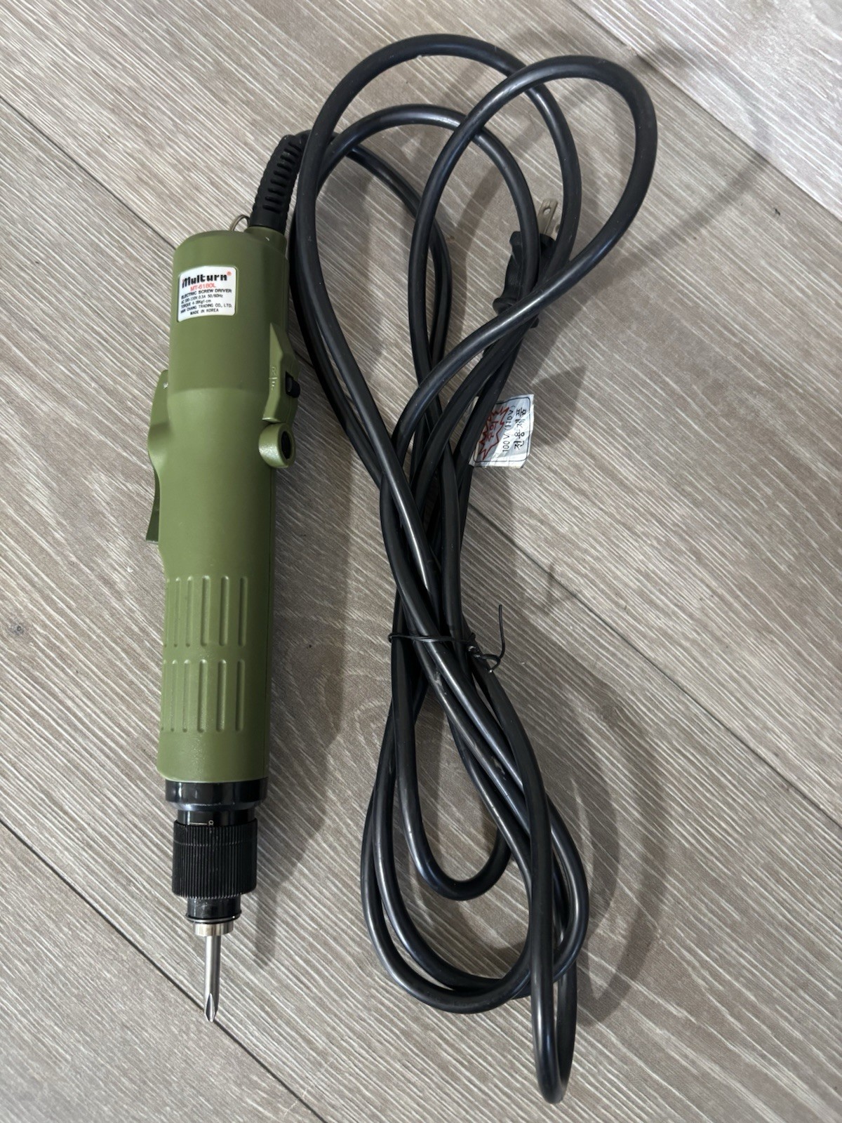 MULTURN MT-6180L Electric Screwdriver TORQUE 4-18Kgf-cm AC 100-110V 0.3A 50/60Hz