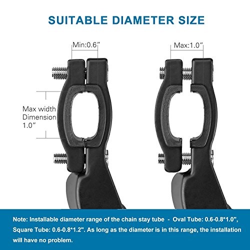 Adjustable Bicycle Kickstand, Bike Side Support Kick Stand for 22 Black-2 pack