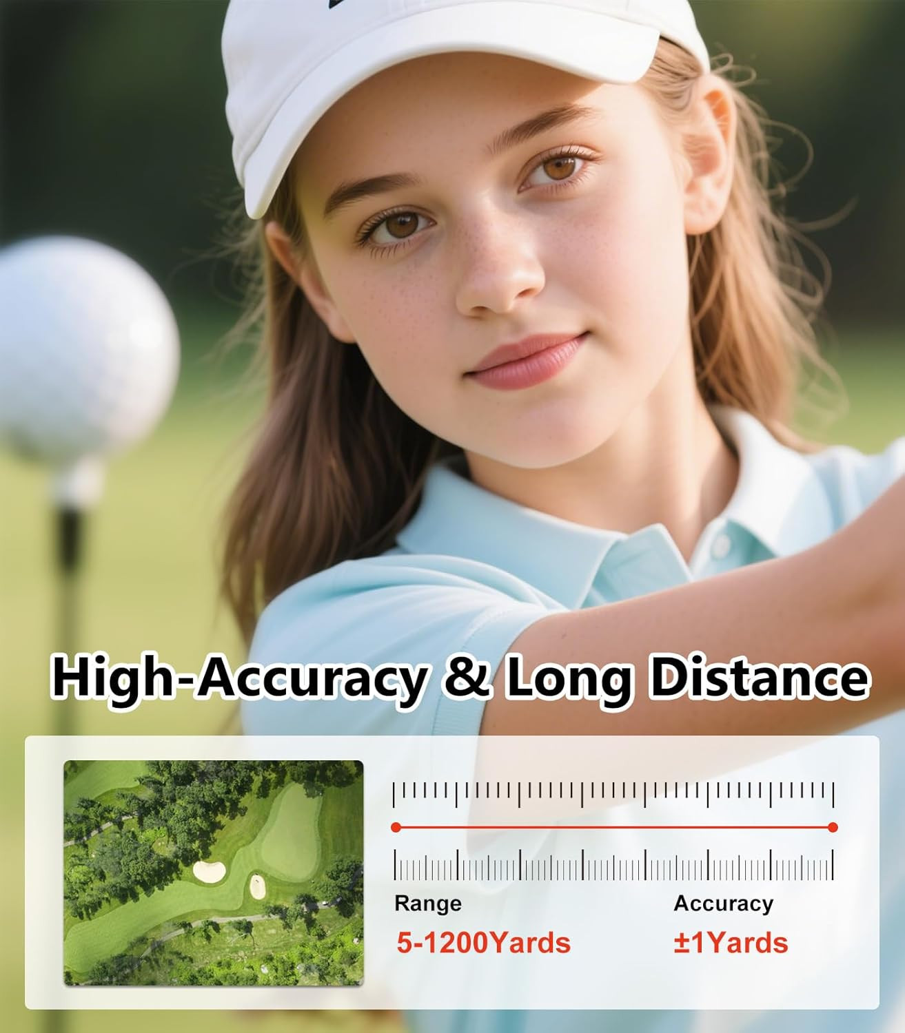 Range Finder Golf Rangefinder with Slope, 1200 Yards Golf Range Finder