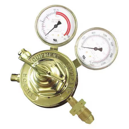 Victor 0781-0584 Gas Regulator, Acetylene, Single Stage, 0.825"-14 Inlet,