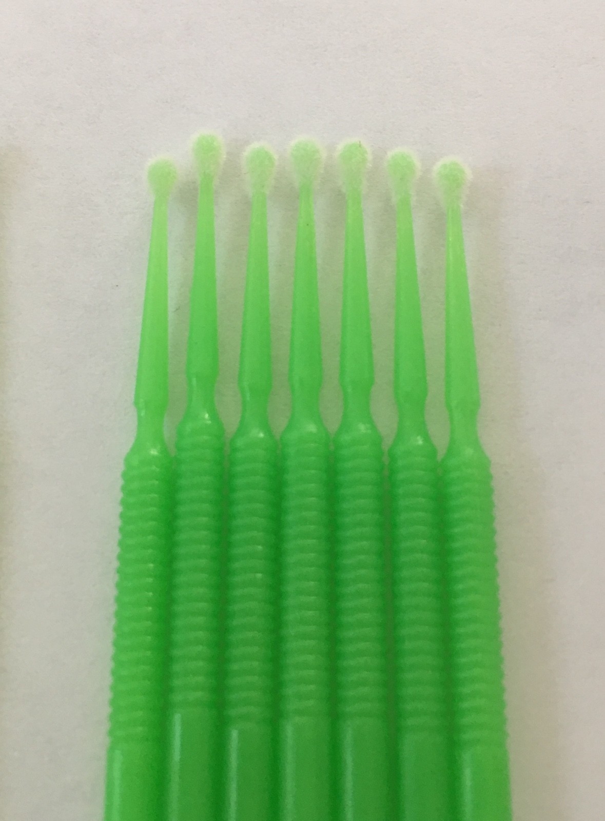 400 (4 Vials) Green Dental Micro Brush Lash Tools Regular Tips (2.0mm) eyelash