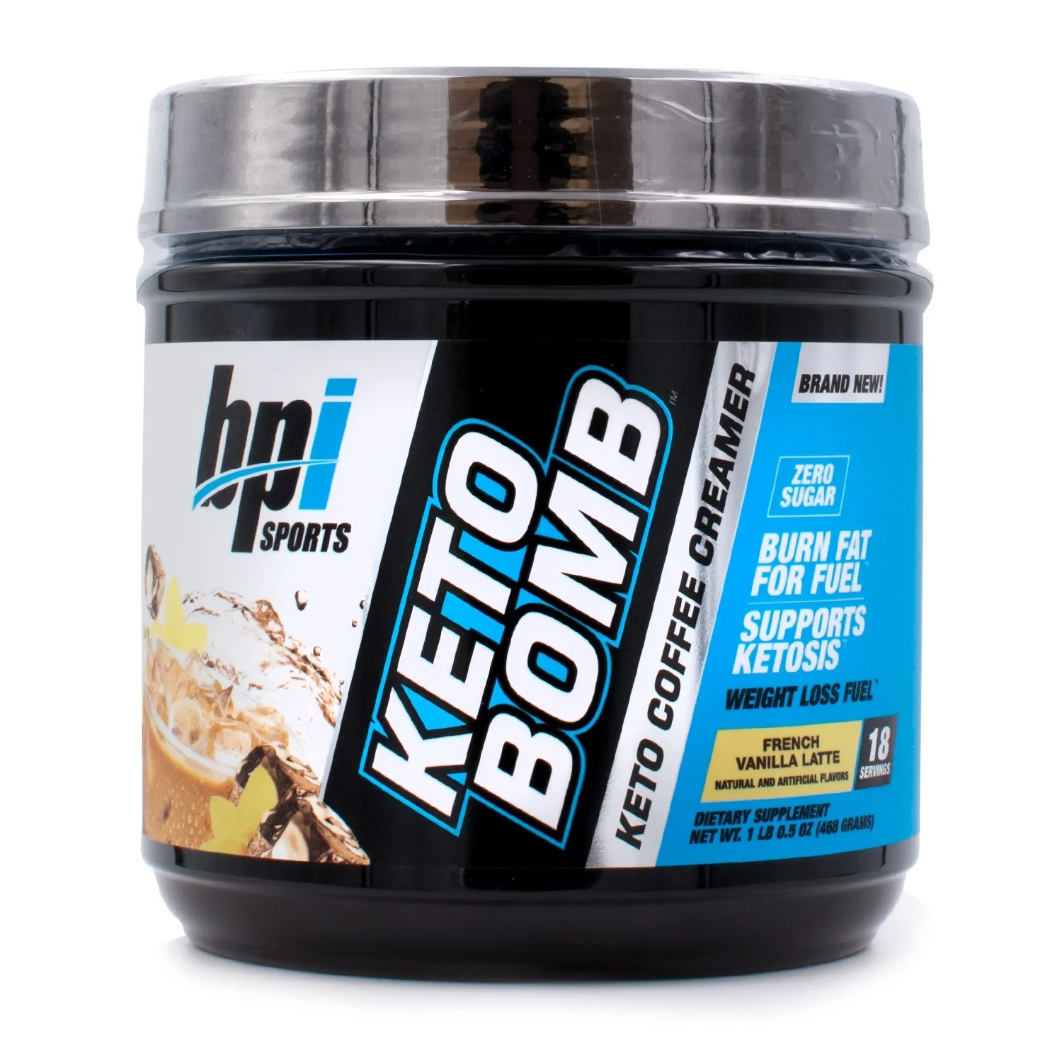 BPI Sports Keto Bomb 18 Servings French Vanilla Latte