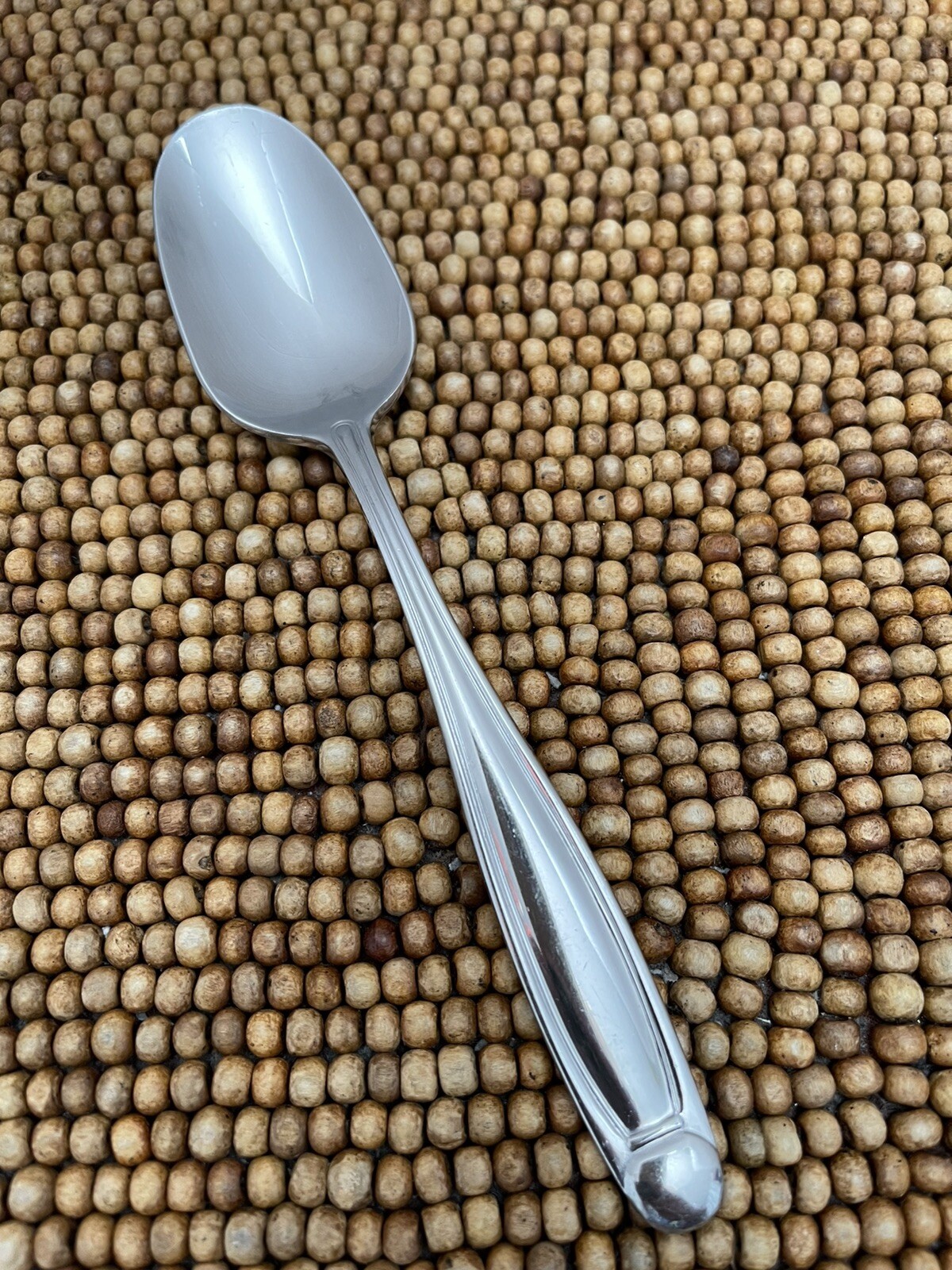 Oneida Stainless ALEXANDRIA Glossy Tapered Knot Ball Tip PLACE SOUP SPOON 7"