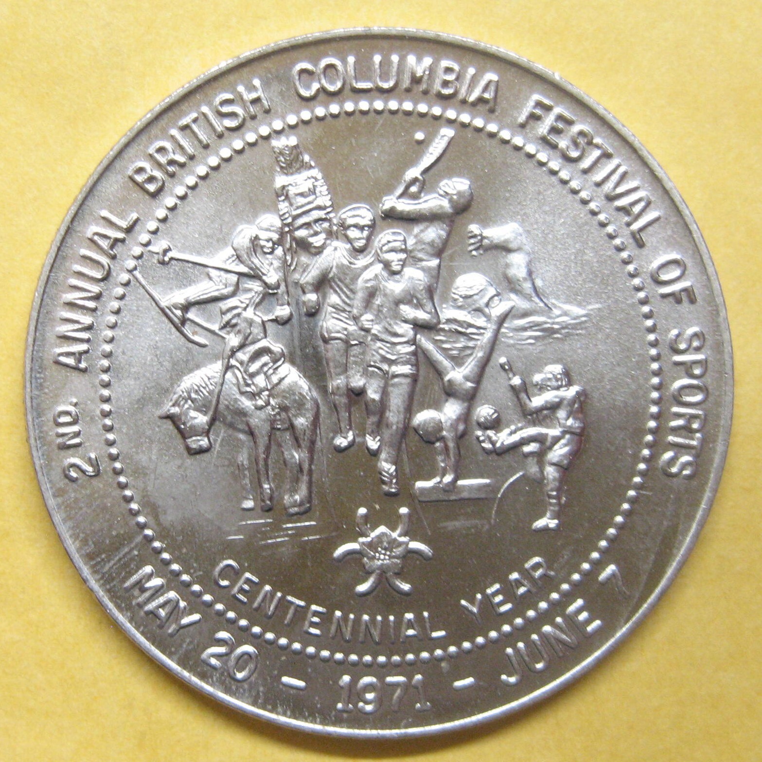 1971 British Columbia Festival of Sports Trade Dollar Take a Look