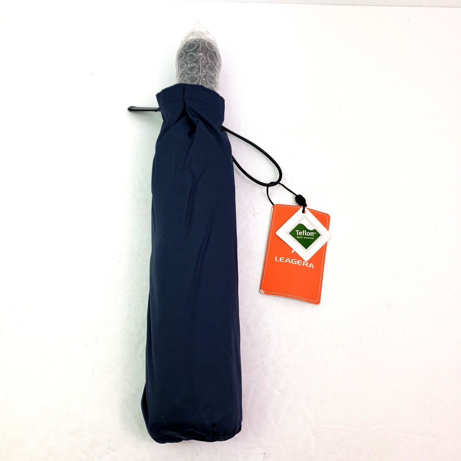 Leagera Navy Blue Gray Compact Casual Automatic Open Close Rain Umbrella