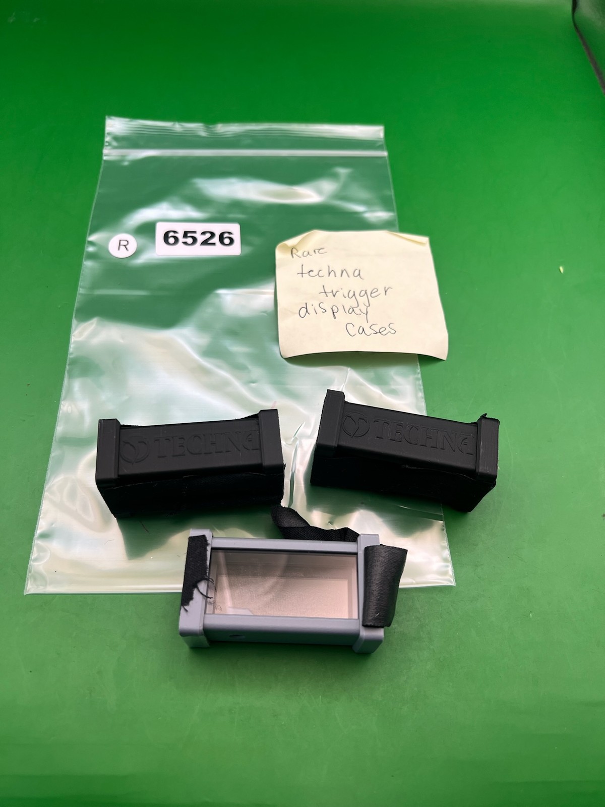 Techna Trigger Display Cases Black Gray Lot of 3 Rare