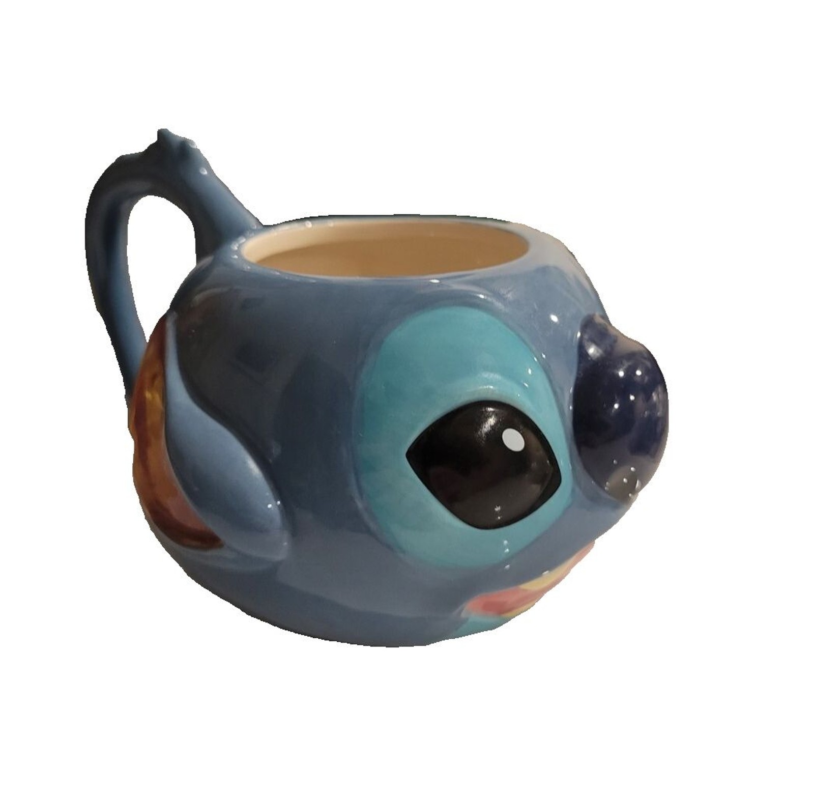 Disney Store Lilo And Stitch Coffee Mug 2015 Ceramic Stitch Shaped