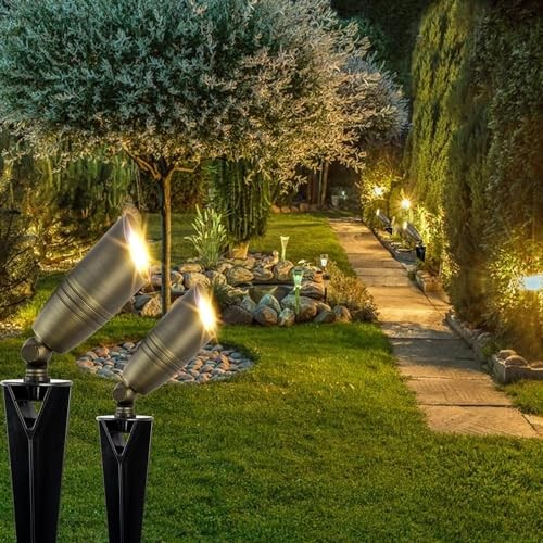Solid Brass Landscape Lighting Spotlight Heavy Duty Bronze LED Spot Lights 1